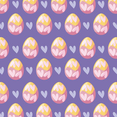 pattern of easter eggs decoration
