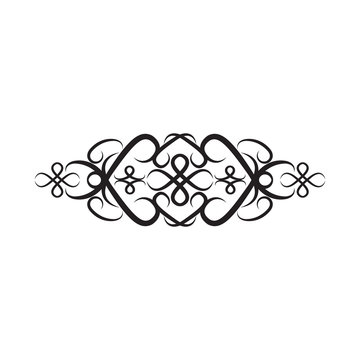 Vector motif consisting of letters Vav
