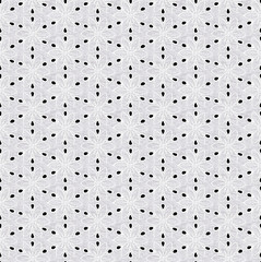 Seamless pattern in the form of white lace on a black background