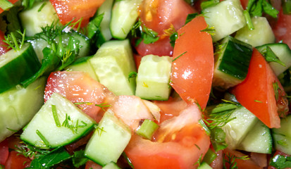 summer, light, diet salad