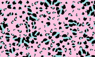 Leopard print design. Animal skin pattern.