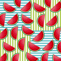 pattern of fresh healthy watermelons fruit