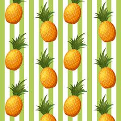 pattern of fresh pineapples fruits