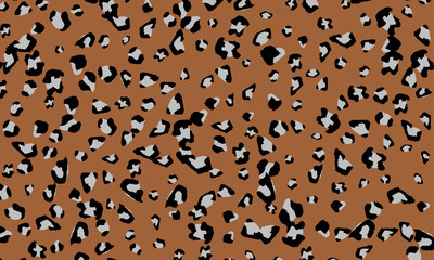 Leopard print design. Animal skin pattern.
