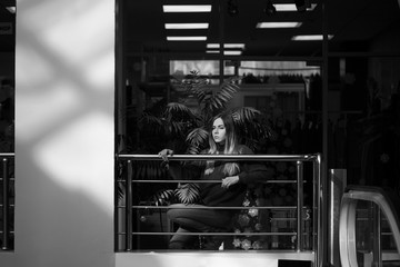 Student Theater. Portrait of the actress