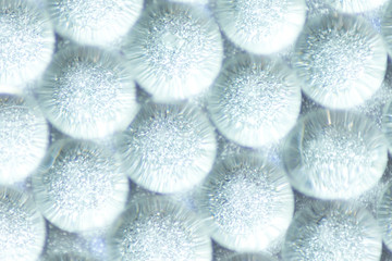 sparkles translucent through hydrogel
