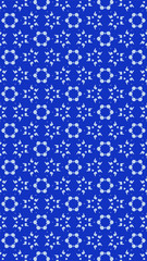 Ornate geometric pattern and two-tone abstract background