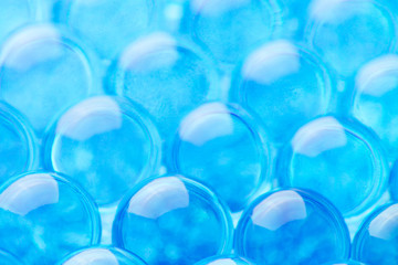 blue hydrogel balls