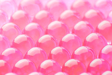 pink hydrogel balls