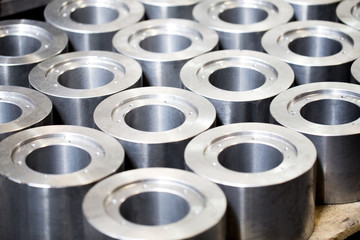 Metal products made by casting techniques closeup