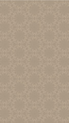 Ornate geometric pattern and two-tone abstract background