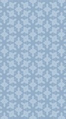 Ornate geometric pattern and two-tone abstract background