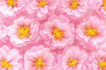 handmade pink paper flowers wallpaper pattern background