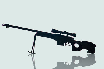 Naklejka premium military weapons. toy on a plain background