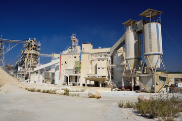 Huge quarry facility in industrial zone in Northern Israel.  