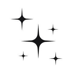 Shine icon, Clean star icon isolated
