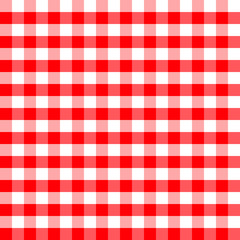 Red and white plaids seamless pattern. Checkered seamless vector pattern. Great for backgrounds, fabric, packaging, and all kind of paper projects. Easter background.