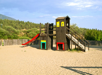 Colorful public playground