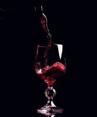 Red wine splash
