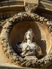 Statue at The Hôtel de Ville or Townhall of aix-en-provence, France