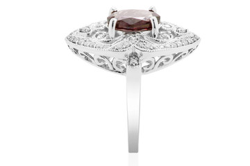 Fototapeta na wymiar ring diamonds jewelry with and gemstone emerald ruby and Sapphire