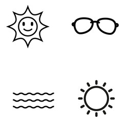 set of summer icon  