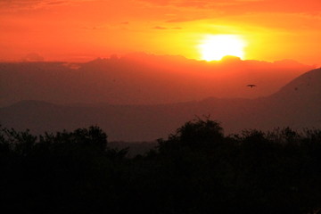 Sonnenaufgang im Queen Elizabeth Nationalpark