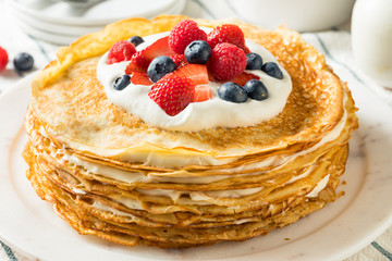 Sweet Homemade Layed Crepe Cake