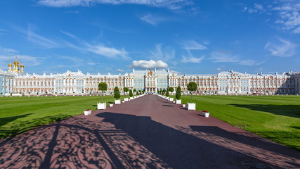 Catherine palace in Tsarskoe Selo (Pushkin), Saint Petersburg, Russia