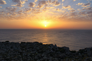 Fototapeta premium Sunset at Cape St. Vincent, Algarve, Portugal