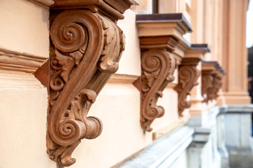 Ornate facade on building in New York City