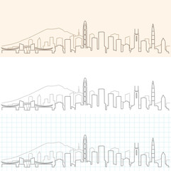 Shenzhen Hand Drawn Skyline