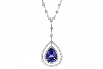 Keuken spatwand met foto jewelry  ring earrings brazalet diamonds with and gemstone emerald ruby and Sapphire © photoworld