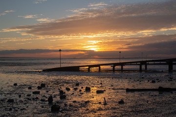 Fototapeta na wymiar Sunset st Southend-on-Sea, Essex, England