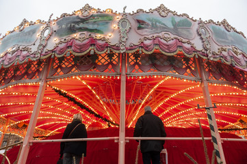 Winter in the French city of Lille