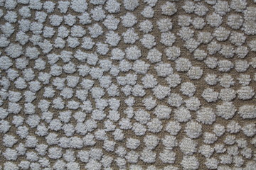 Texture graceful white-beige fabric with a pattern  circles. A background for a web design , it is...