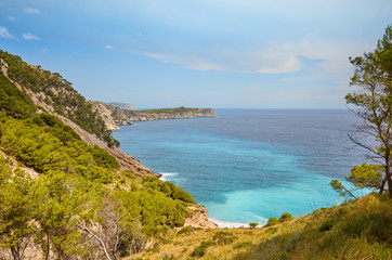 Fototapeta na wymiar Scenic mountainous landscape on Mallorca, Spain.