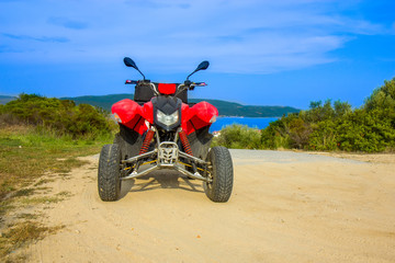 Quad bike ATV on the island © Vladislav Gajic