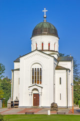 Fototapeta na wymiar Bela crkva - White church near Krupanj in Serbia