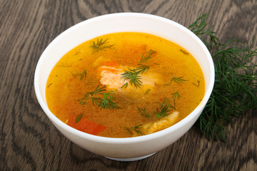 Salmon soup
