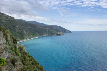 Fototapeta na wymiar Italian coast, Cinque Terre, Liguria