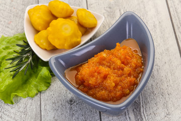 Zucchini squash caviar