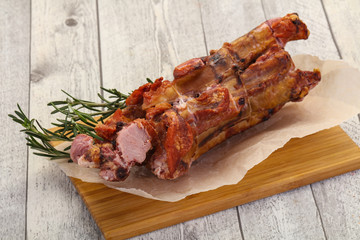 Smoked pork ribs