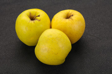 Yellow ripe apples