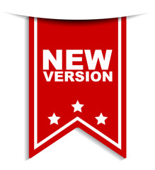 red vector banner new version