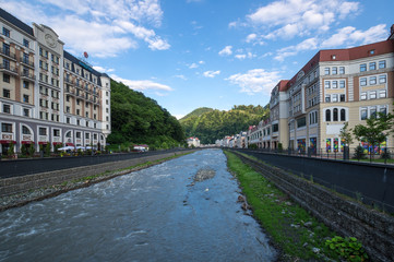 View of the Rosa Khutor mountain ski resort