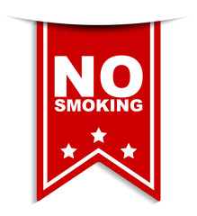red vector banner no smoking