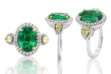 ring  jewelry diamonds with and gemstone emerald ruby and Sapphire jewels  earrings