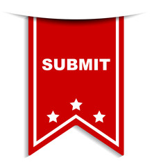 red vector banner submit
