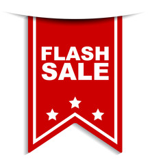red vector banner flash sale